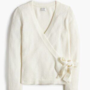 J. Crew Women's Cream Wrap Sweater
